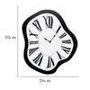 Horloge murale déformée 12 pouces Horloge murale d'intérieur Horloge tordue Horloge créative fondante Horloges déformées Pour salon Décorative