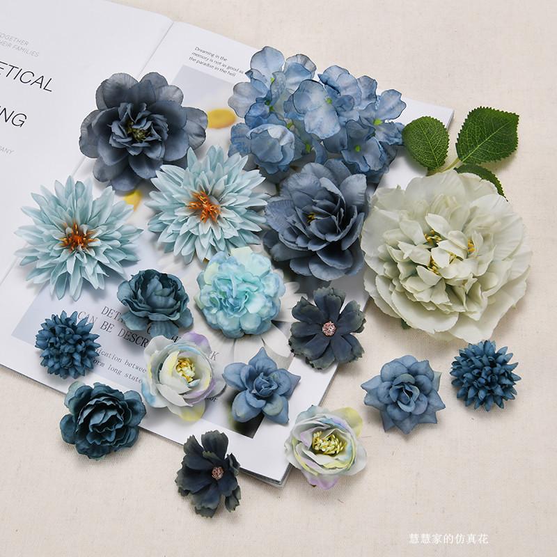 White Artificial Flowers 48Pcs Silk Fake Flowers for Home Decor Wedding Decoration Bride Clothing Ornament Craft Gifts Accessory