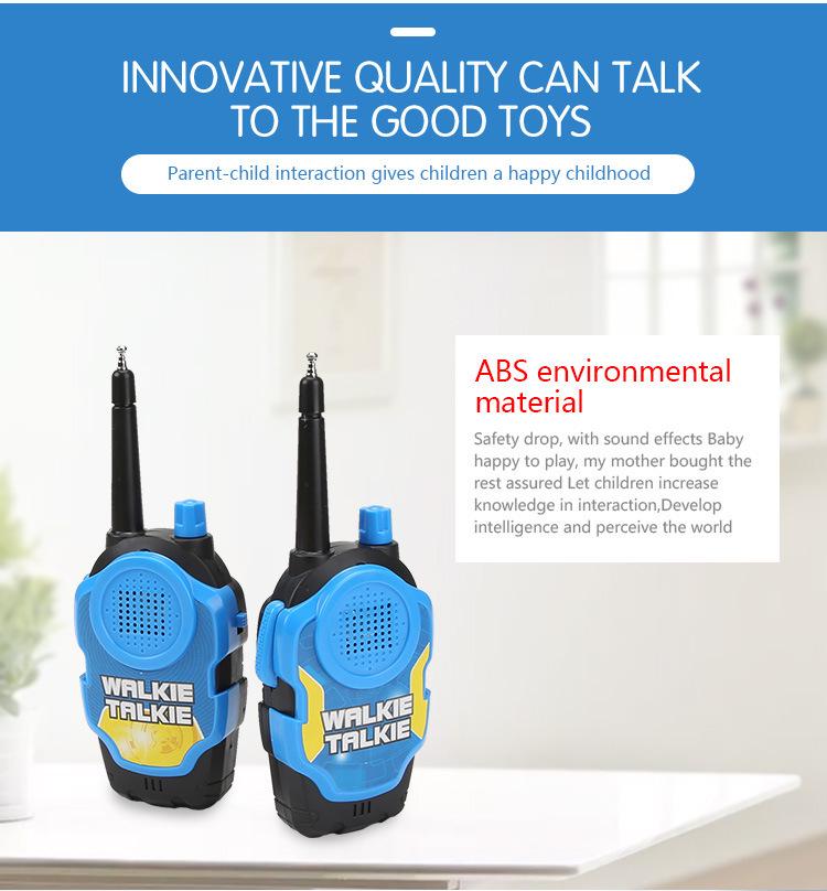 2-Pack Children's Mini Walkie Talkie Toy for Parent-Child Interaction, Indoor & Outdoor Play