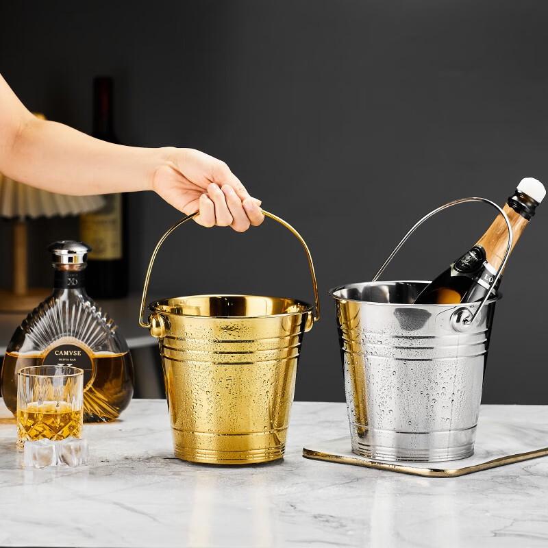 Shangqi 304 Stainless Steel Bar Ice Bucket
