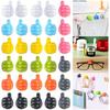 10~50Pcs Thumb-Shaped Cable Organizer Storage Clips No-Drill Adhesive Hooks Plastic Perfect for Charging Cables Cord Holder