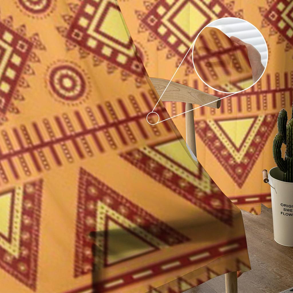 Geometric Pattern Sheer Curtains For Bedroom Living Room Tulle Curtains For Kitchen Window Voile Curtains