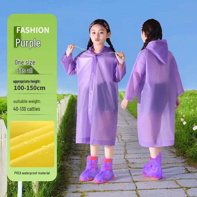 Children s Disposable Backpack Raincoat