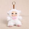 Fashionable Plush Doll Keychain In Sitting Pose 16cm Long Fashion Backpack Charm For Personalizing Keys And Bags