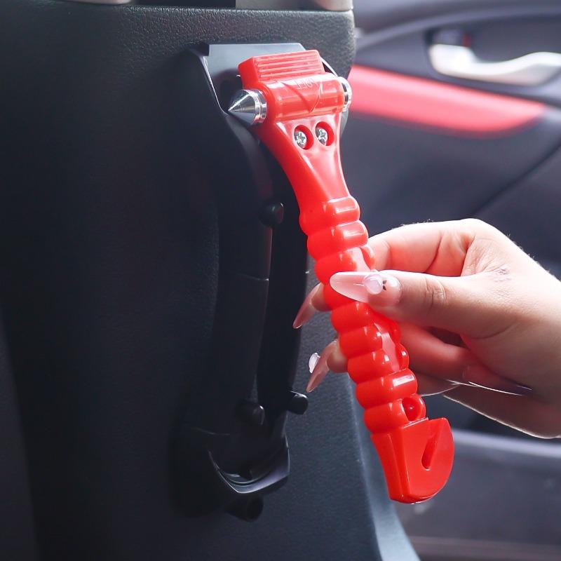 Car Window Breaker Basics Survival Safety Hammer 2-in-1 Emergency Seat Belt Cutter Window Hammer Escape Tools Accessory 1-2PCS