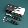 Stainless Steel Vegetable and Fruit Peeler Set, Non-Slip Handle, Gray, Chemical Peeler