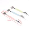 Double-Head Stainless Steel Fruit Platter Ball Digger Corrugated Carving Knife