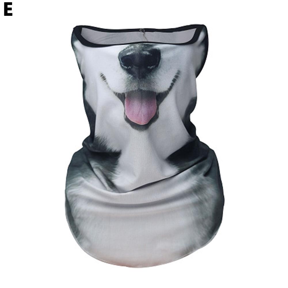 3D Cute Animal Balaclava Motorcycle Motocross Ski Snowboard Hat Helmet Liner Cat Dog Biker Neck Warmer Face Cap Cycling Headgear