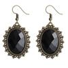 Retro European-American Metal Gem Pendant Earrings - Classic Hot Selling Style
