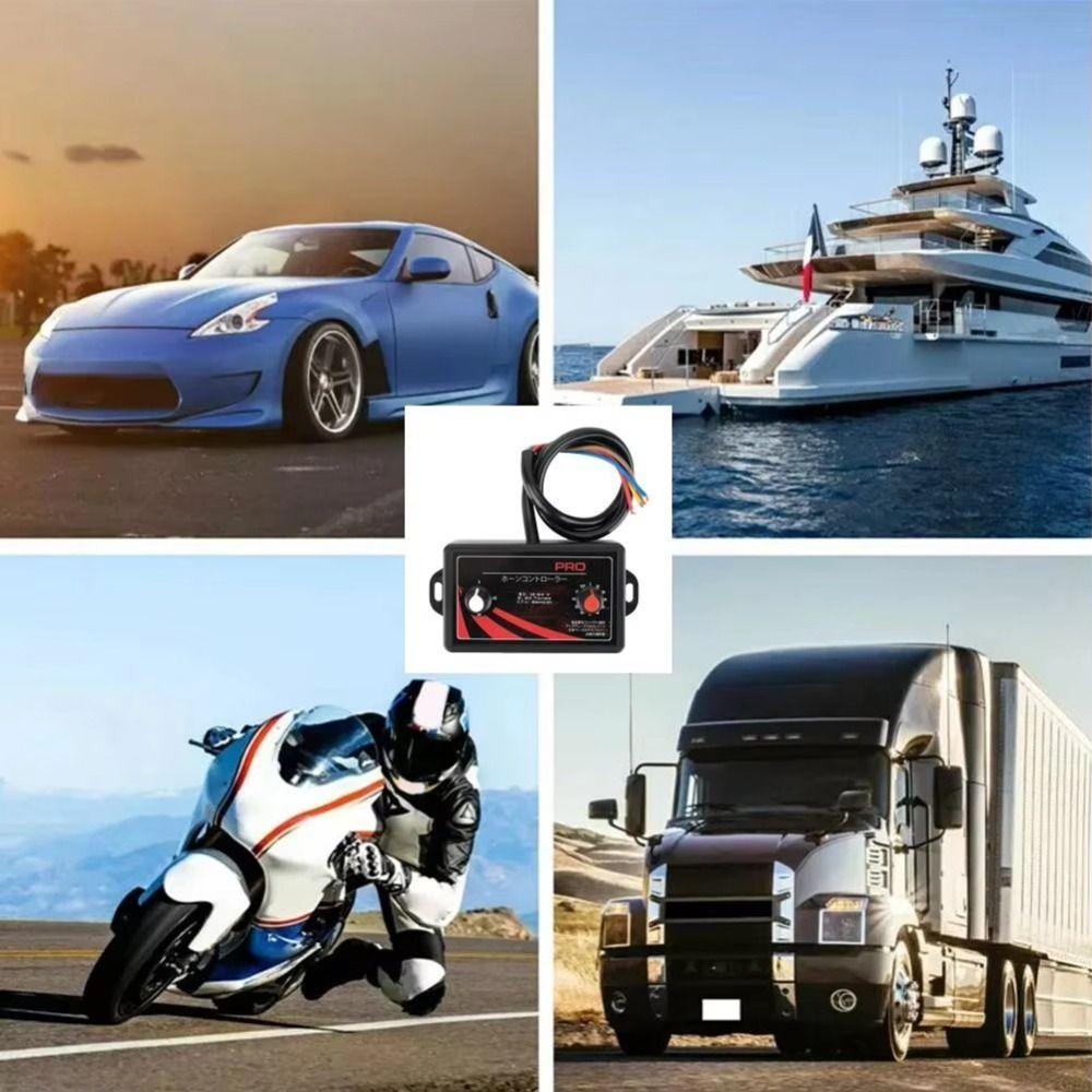 12-24V 25 Tones Horn Controller Black Horn Speaker New Snail Horn Control Unit