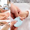 Electric Automatic Nail Clipper Automatic Fingernail Cutter with Nail Scraps Storage 300mAh USB Rechargeable Safety Fingernail Trimmer with LED Light