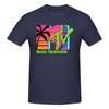 1 Piece Retro Mtv Logo Novelty Graphic 100 Cotton Tshirt Rretro Style Tees Tops For Unisex