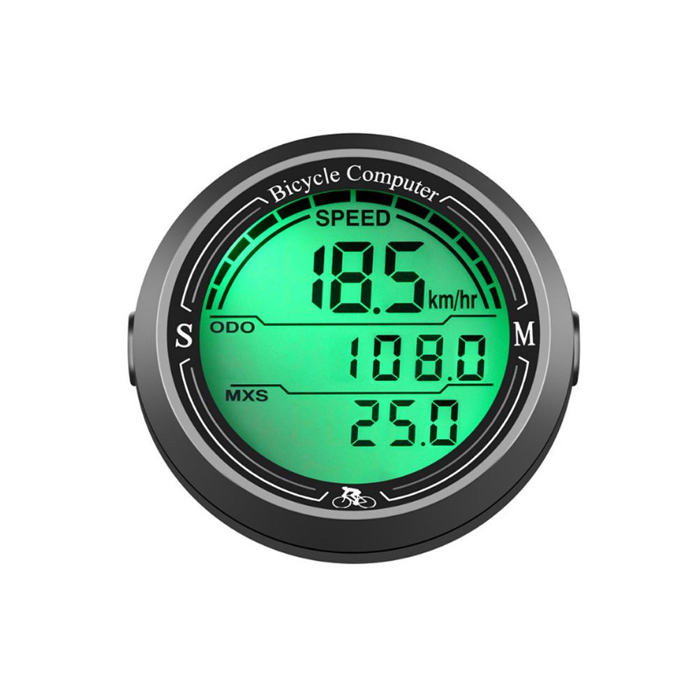 Bicycle Mile Display Instrument Bike Speed Meter Speedometer Waterproof Luminous