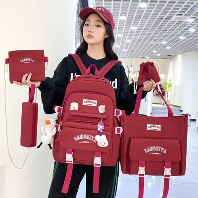 Nieuwe Koreaanse Stijl Harajuku Studentenrugzak Grote Capaciteit Modieuze Casual Damesrugzak voor Middelbare School College Meisjes