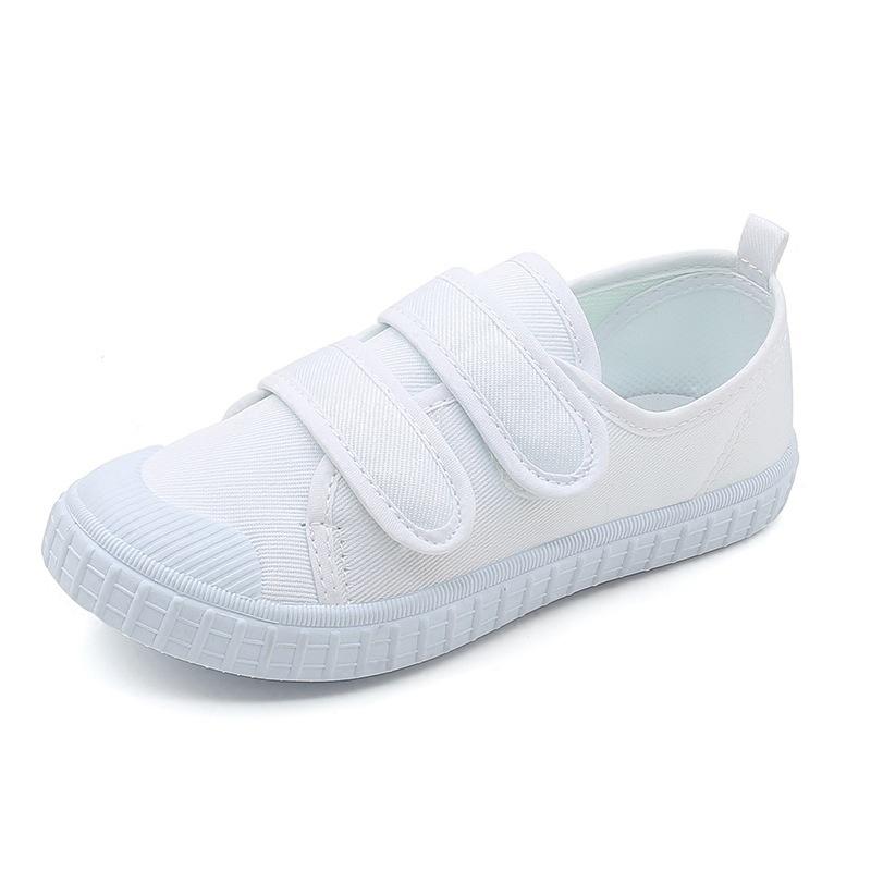 White Canvas Shoes For Boys Girls Casual Shoes Children Cute Soft Sole Walking  Dancing Toddler Kids Indoor Footwear