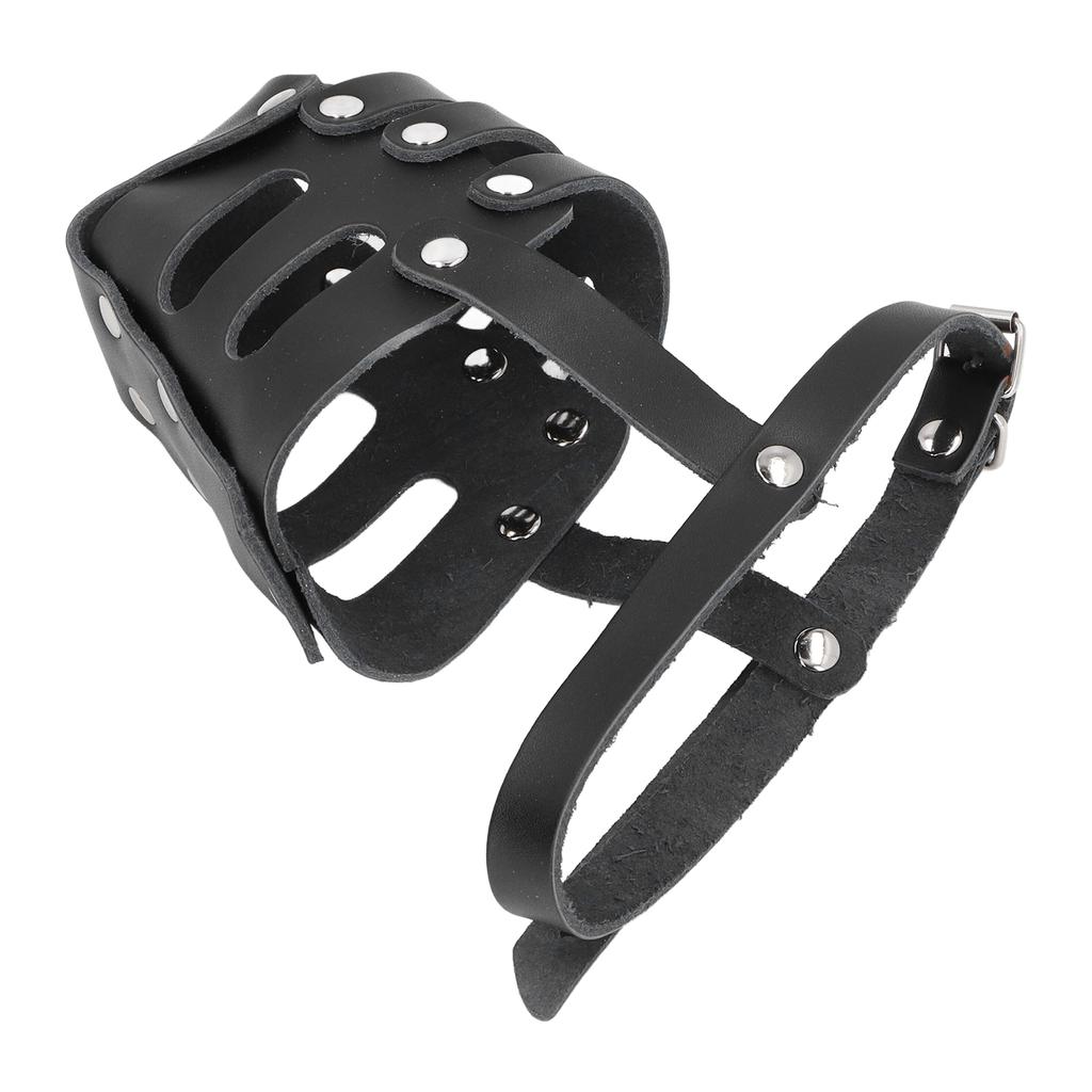 Náhubek pro psa proti kousání, žvýkání, prodyšný, nastavitelný, zesílený, snadno použitelný, kryt tlamy pro psí klec