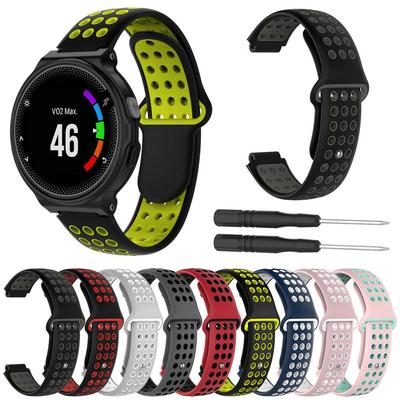 Silikon Ersatzarmband Uhrenarmband für Garmin Forerunner 230 235 220 620 630 735 Handgelenkband Sportuhrband Zubehör