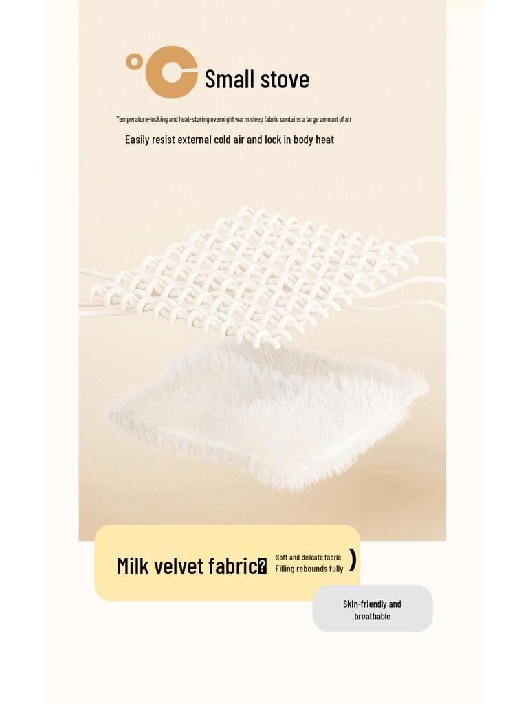Class A Winter Thickened Milk Velvet 4-Piece Bedding Set: Double-Sided Fleece Duvet Cover, Coral Fleece, Mother and Baby Grade, Warm and Cozy