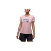 Jordan Letter Pattern Printed Slim Fit Round Neck Short Sleeve T-Shirt Women Tops Ceramic-Pink FN5724607