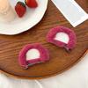 Strawberry Bear Plush Headband Female Autumn And Winter Face Wash Pressure Hair Non-Slip Hairpin Year Cat Ear Headband