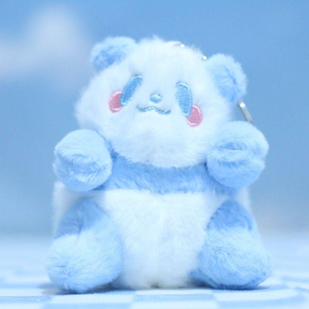 Stuffed Animals Small Panda Plush Doll Sitting Happy Panda Keyrings  Gift for Girls