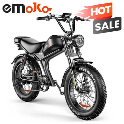 Emoko C93 1000W Electric Bicycle for Adults 48V20Ah, Hydraulic Brakes, Full Suspension Off-Road Pedelec, 20" E-Mountain Bike for Outdoor Adventure