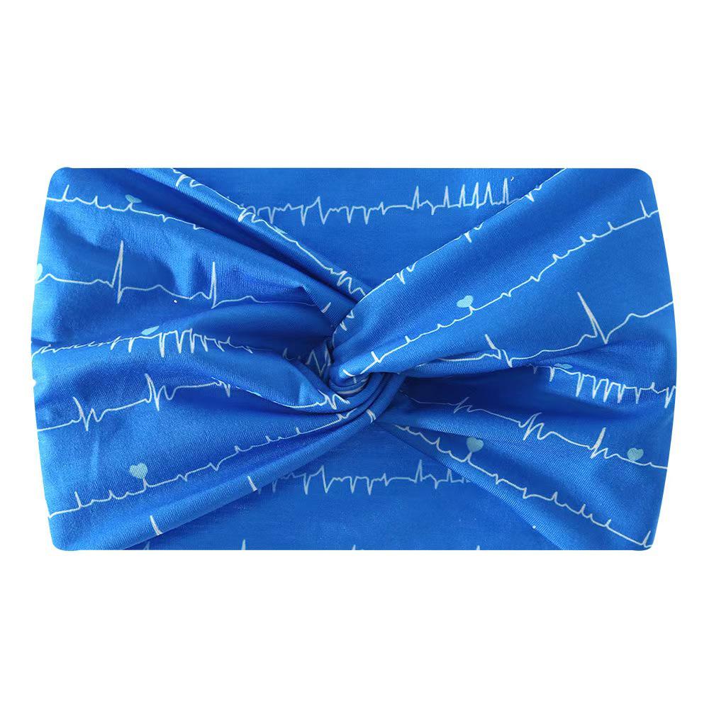 African Extra Wide Elastic Wrap Headband for Yoga and Sports