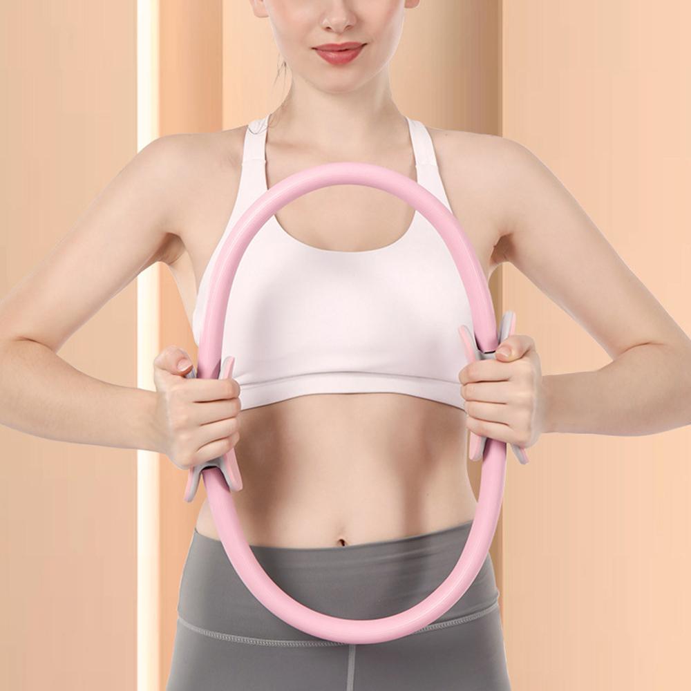 Yoga Fitness Ring Circle Pilates Women Girl Exercise Home Resistance Elasticity Yoga Ring Circle Gym Workout Pilates Accessories