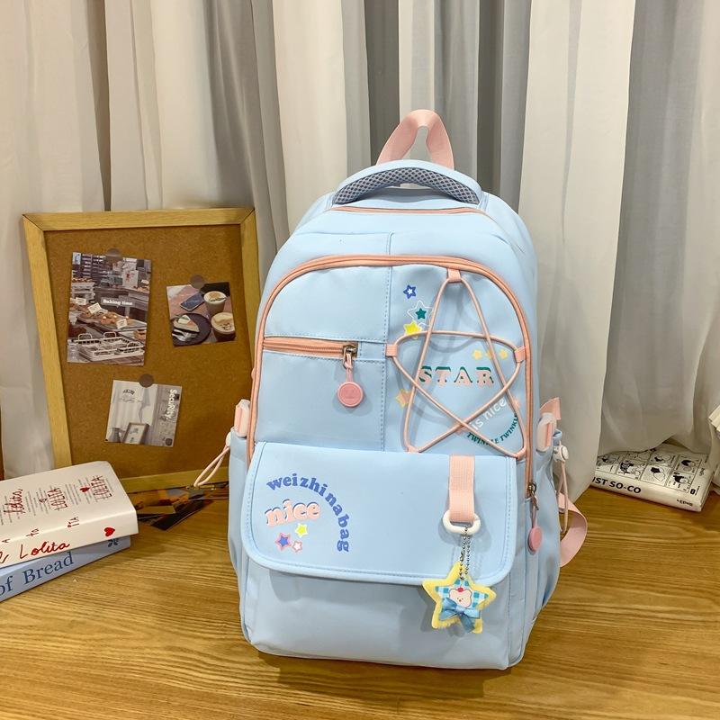 Student Schoolbag Women's Lightweight Large Capacity Star Backpack