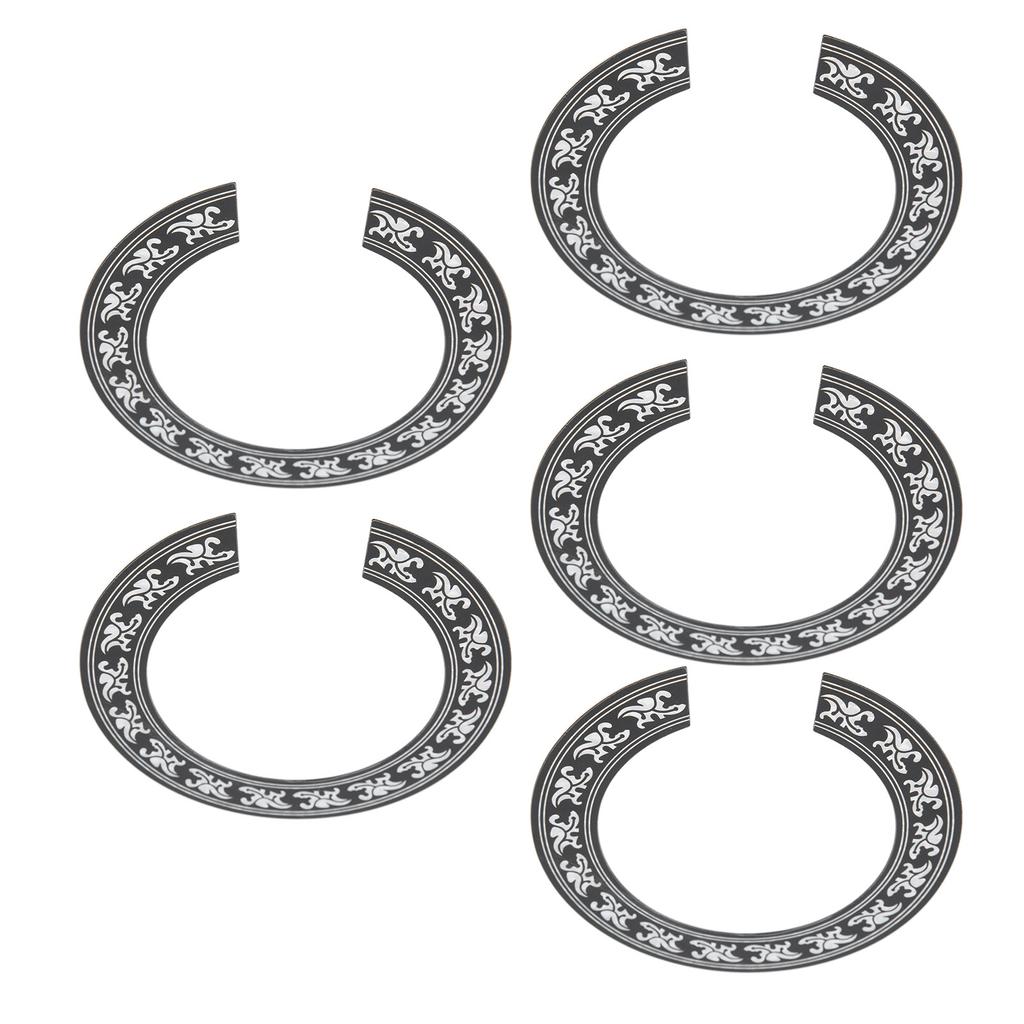 5Pcs Sound Hole Sticker 39in Round Classical Guitar Guard Tools Environmental Protection PVC