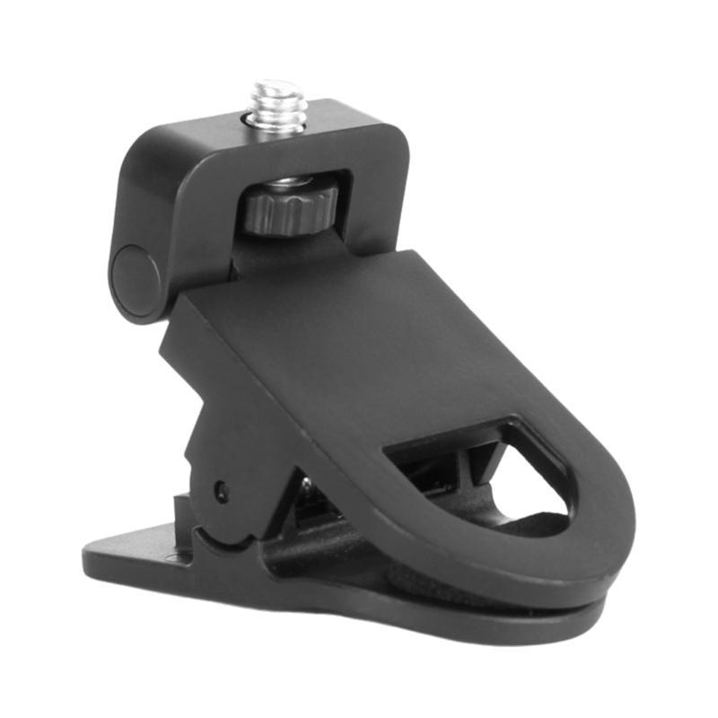 W89C Monitors Camera Mount Clamp Clip with Universal 1/4 Screw Connector for LCD Display Top Fill Light & Webcam Stand