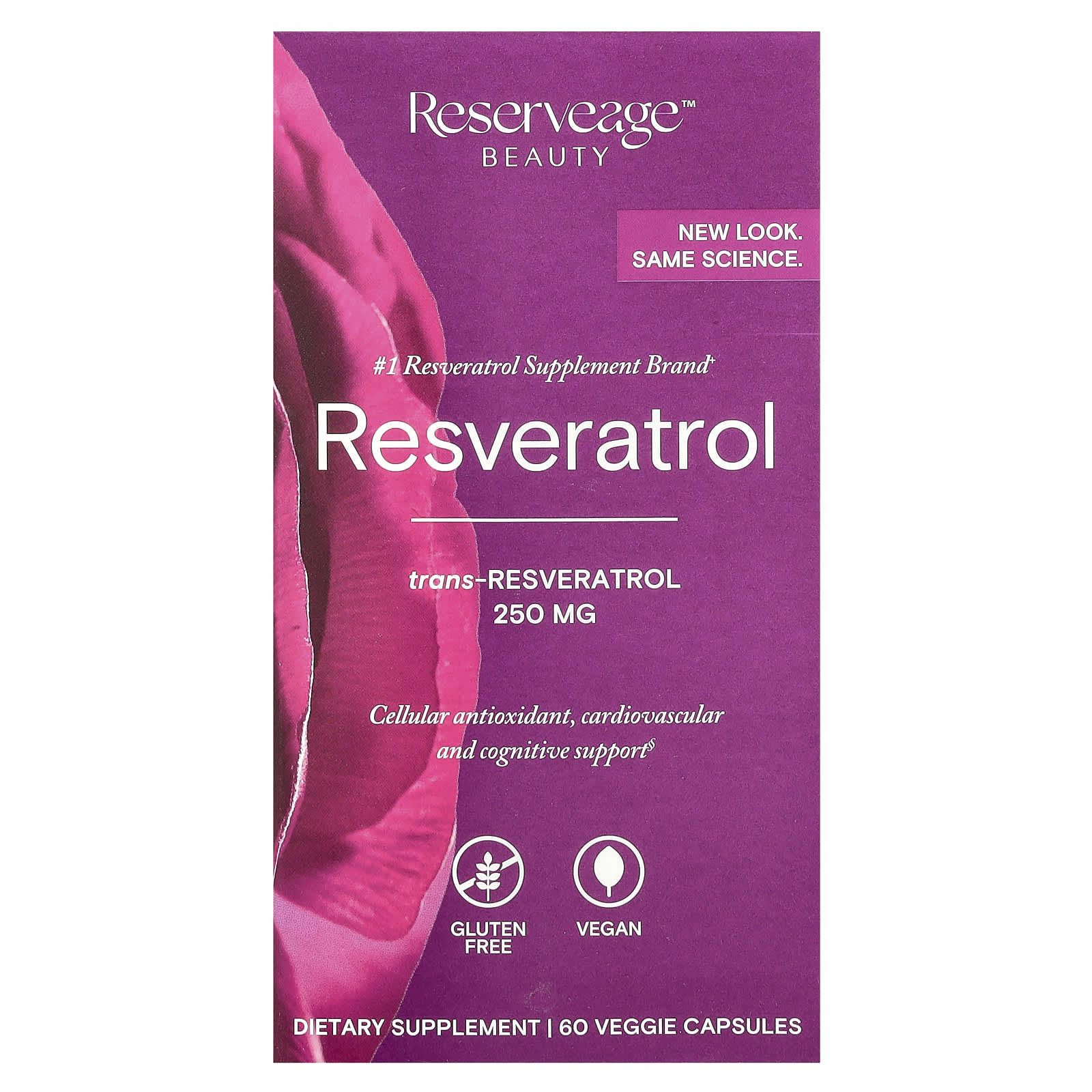 

Resveratrol, Trans-Resveratrol, 60 Veggie Capsules