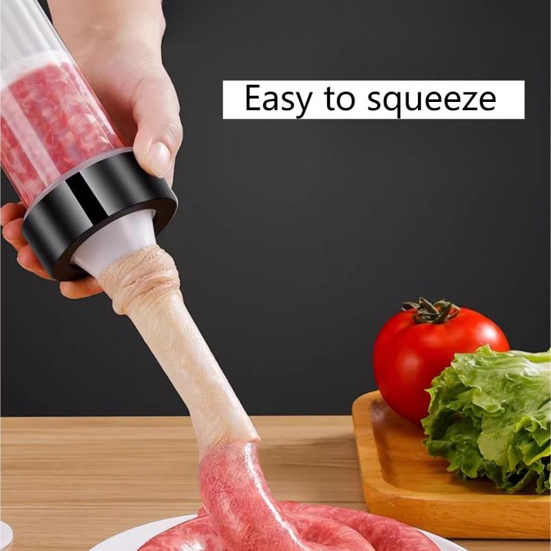 1set Sausage Filling Machine Set Meat Stuffer Filler Manual Meat Injection Sausage Tool Make Sausage Kitchen Cooking Tool