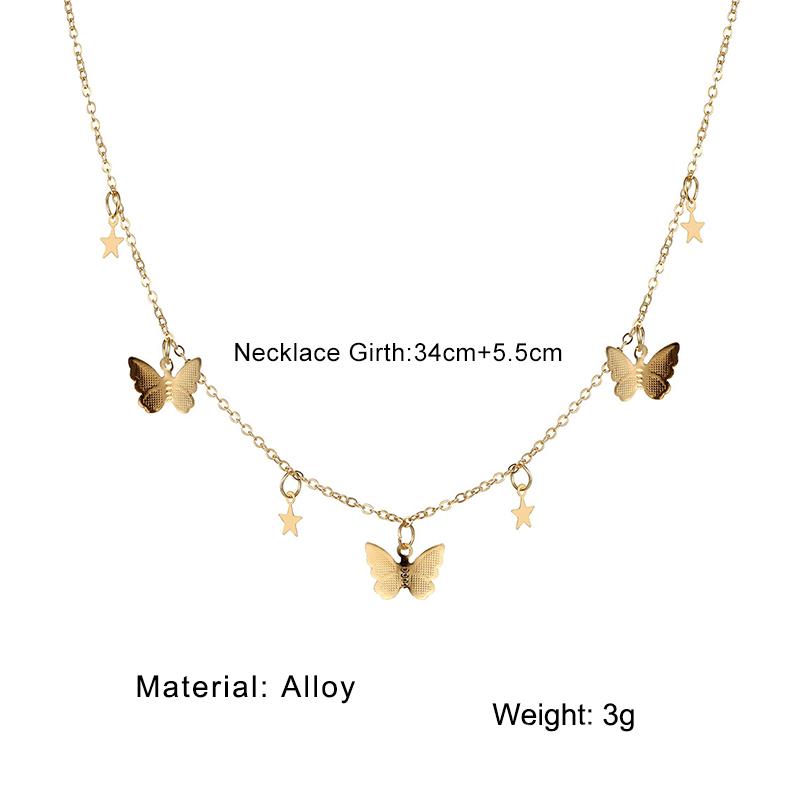Y2K Bracelet Wedding Women's Jewelry Popular Collarbone Necklace Women's Temperament Butterfly Fashion Chain Necklace