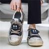 Thin Heel Round Nose Black And White Shoes Men Woven Men's Sneakers High Brand Best-selling Sport Unique Out Street