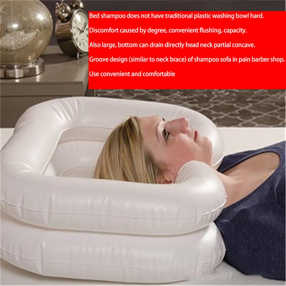 Inflatable Hairwash Basin Shampoo Basin Bathing Aid Wash Hair PVC Foldable Shampoo Basin Wash Basin