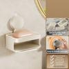 Detachable Suction Cup Soap Dish Space Saving Soap Drain Box Soap Sponge Storage Rack  Household