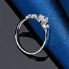 1 Piece of 925 Sterling Silver 7-10 Exquisite Zircon Ring, Fashionable Women's Wedding Gift Accessory Jewelry