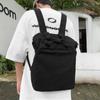 Canvas Backpack Solid Color Student Schoolbag Men Large Capacity Travel Backpack