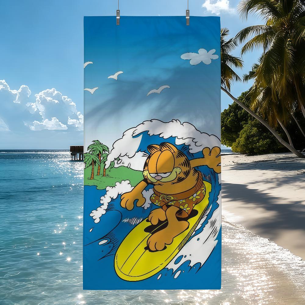 Cartoon cute G-Garfield Towel Drying Bath Towel Applicable To Light Swimming Camping Yoga Beach Out
