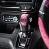 DAD Garson D.A.D Leather Shift Knob Cover Quilting [Pink] General Purpose Type For Automatic Cars GARSON Black × Pink