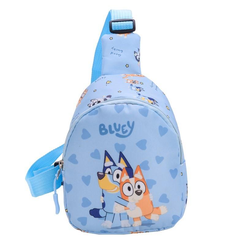 Pattern Bluey Kids Shoulder Crossbody Chest Bag Animal Outdoor Cartoon Gift