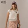 Teenie Weenie Women's Short Sleeve Polo Knit Top