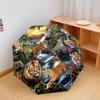 1 PC Automatic Folding Umbrella - Tiger Jungle Wildlife Pattern, Portable & Foldable Design with 8 Ribs, Christmas Birthday Gifts