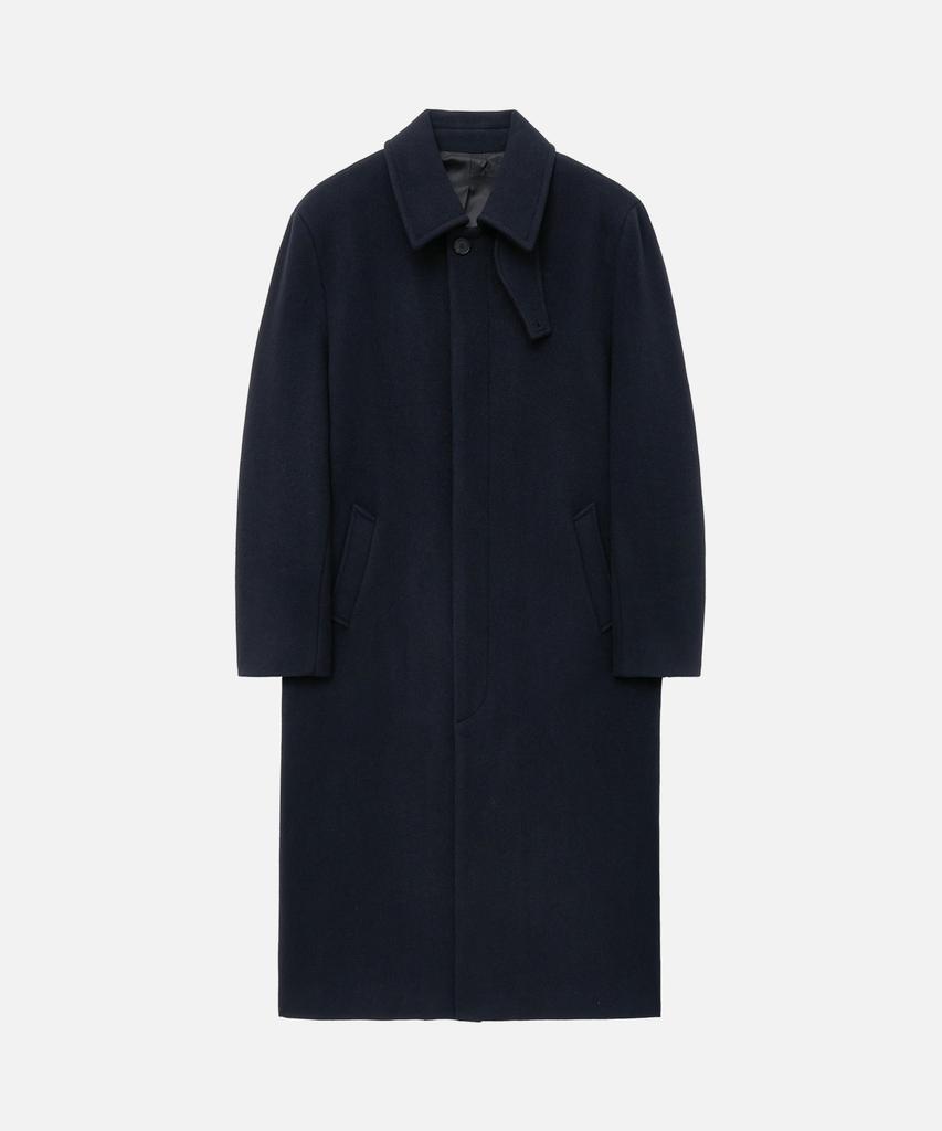 Draw Fit Premier Wool Balmacaan Chester Coat [Navy]