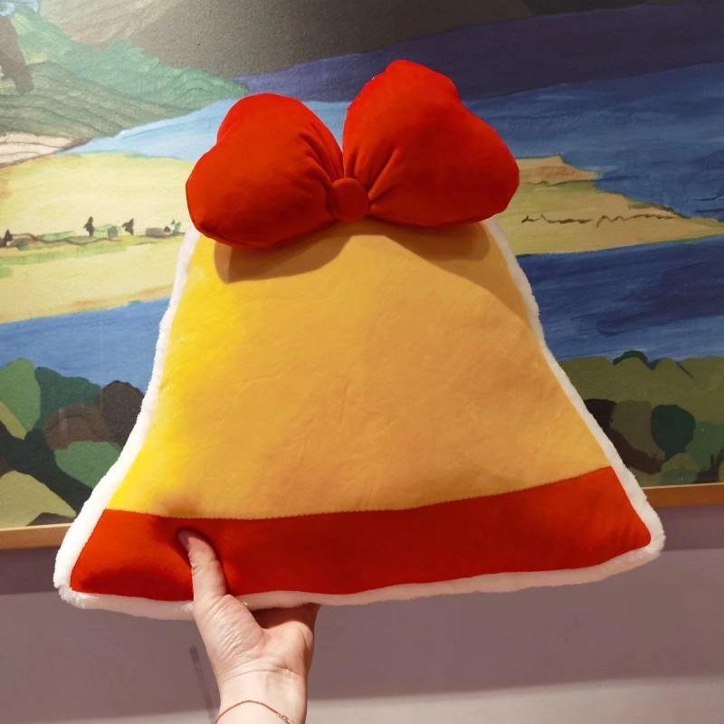 Christmas Holiday Decoration: Tree Plush, Apple Peace Wreath, and Gingerbread Man Throw Pillow.