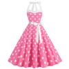 Retro Hepburn-Style Polka Dot Swing Dress