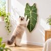 LeafShaped Cat Scratching Board Decorative Sisal Sturdy WallMounted