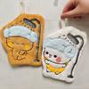 Soft Panda Bubu Dudu Hand Towel Double Layer Thick Absorbent Coral Fleece Hanging Towel Cute Bear Cartoon Towel for Home Towel