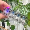 Fidget Toys Led Keyboard Keychain Crystal Clicker Sensory Toy For Stress Relief Keyboard Keychain Fidget Gadget For Adults Kids